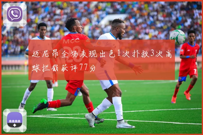迈尼昂全场表现出色1次扑救3次高球拦截获评77分